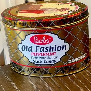 Vintage Bobs Old Fashion Peppermint Candy Tin